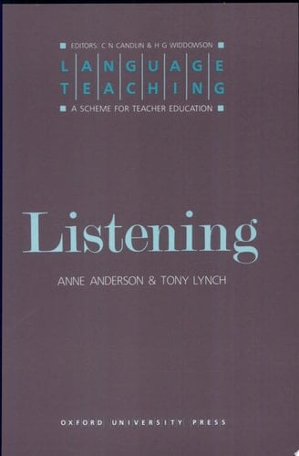 Language Teaching. A Scheme for Teacher's Education. Listening