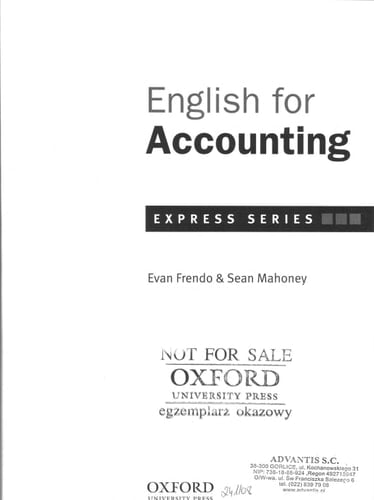 English for accounting: express series