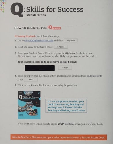 Q: Skills for Success Reading and Writing: Level 2 Student Book A