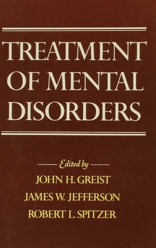 Treatment of Mental Disorders