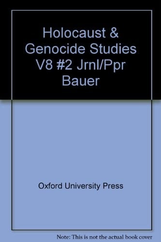 Holocaust and Genocide Studies: Volume 8: No. 2