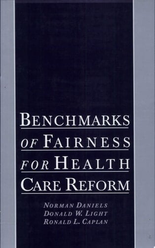 Benchmarks of Fairness for Health Care Reform