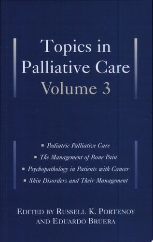 Topics in Palliative Care, Vol. 3