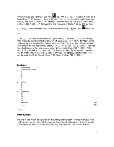 Free Markets and Social Justice