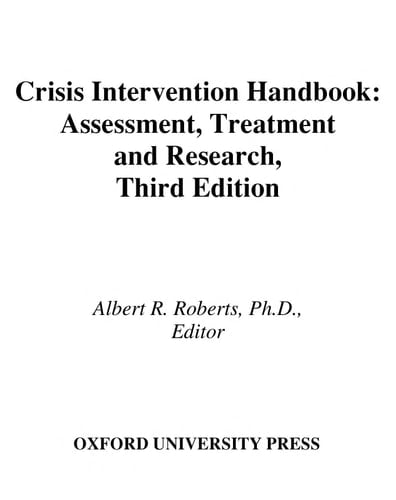 Crisis Intervention Handbook: Assessment, Treatment, and Research