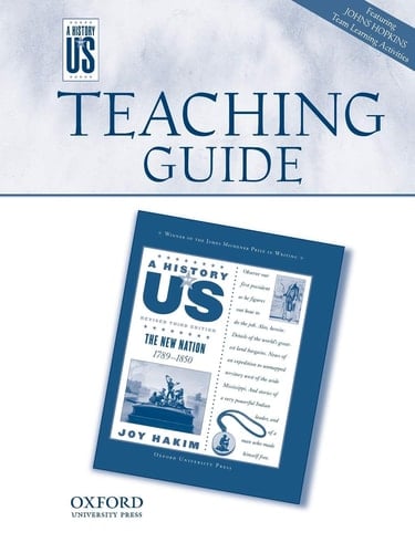 The New Nation Middle/High School Teaching Guide, A History of US: Teaching Guide pairs with A History of US: Book Four (A History of US, 4)