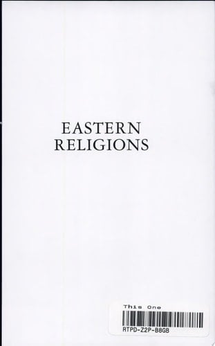Eastern Religions: Hinduism, Buddism, Taoism, Confucianism, Shinto