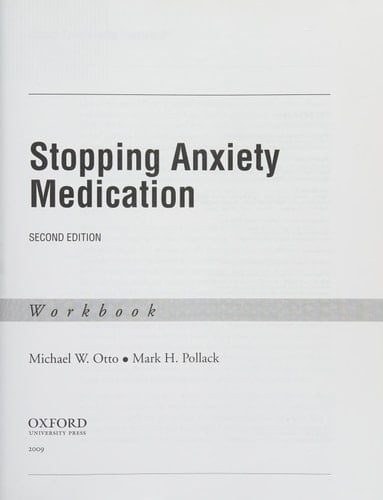 Stopping Anxiety Medication Workbook (Treatments That Work)
