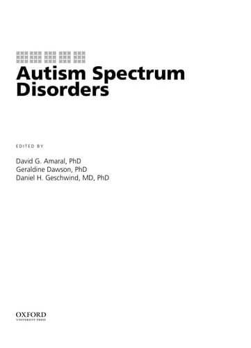Autism Spectrum Disorders