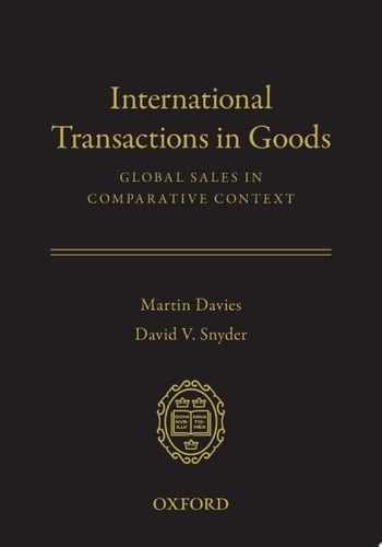 International Transactions in Goods: Global Sales in Comparative Context
