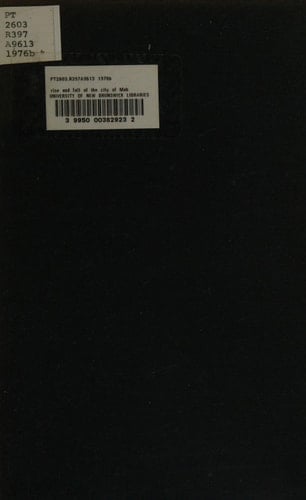 Rise and Fall of the City of Mahogany