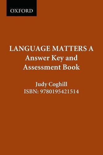 Language Matters: Answer Key and Assessment Book A