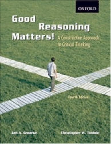 Good Reasoning Matters!: A Constructive Approach to Critical Thinking