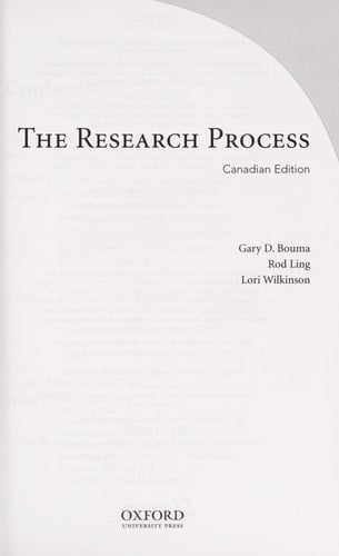 The Research Process: 1/CDN/e