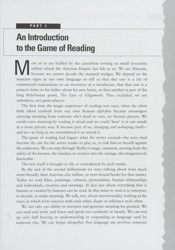 The Language of Texts; Critical Reading and Response