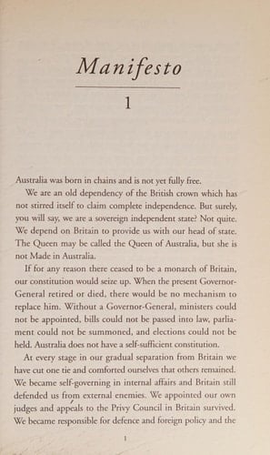 A Republican Manifesto