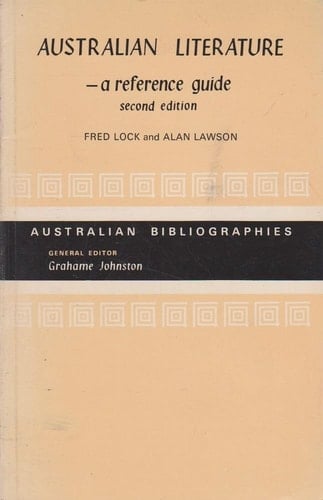 Australian Literature: A Reference Guide (Australian Bibliographies)