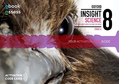 Oxford Insight Science 8 Australian Curriculum For Nsw Obook/assess Code Card