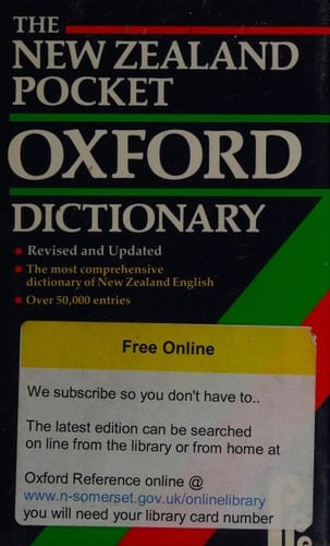 The New Zealand Pocket Oxford Dictionary