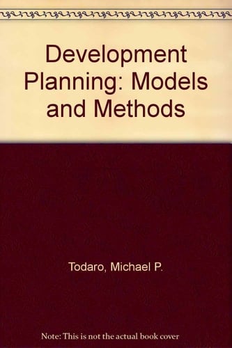 Development Planning: Models and Methods