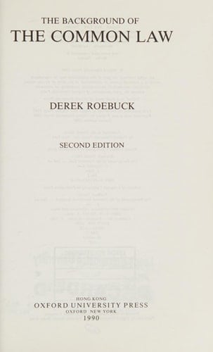 The background of the common law