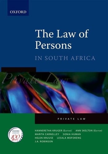 The Law of Persons in South Africa (Private Law)