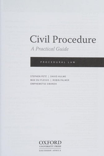 Civil Procedure: A Practical Guide 2e