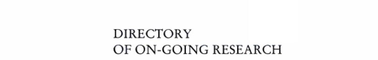 Directory of On-going Research in Cancer Epidemiology 1984