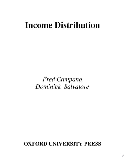 Income Distribution