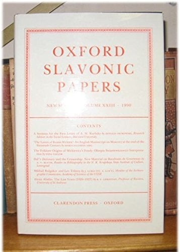 Oxford Slavonic Papers: Volume 23 (Oxford Slavonic Papers New Series)