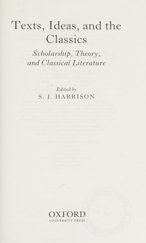 Text, Ideas, and the Classics
