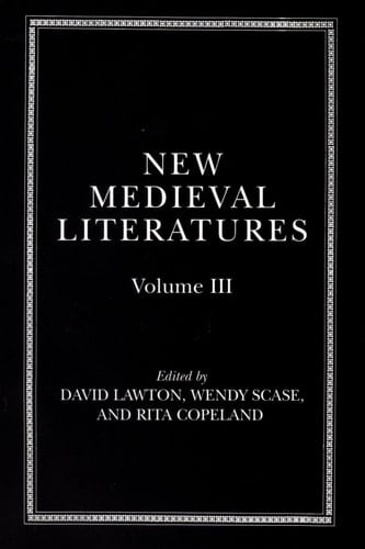 New Medieval Literatures: Volume III