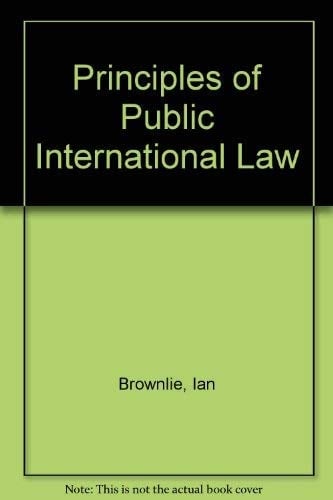 Principles of public international law