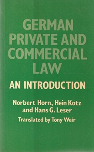 German Private and Commercial Law: An Introduction