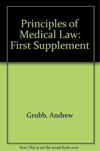 Principles of Medical Law