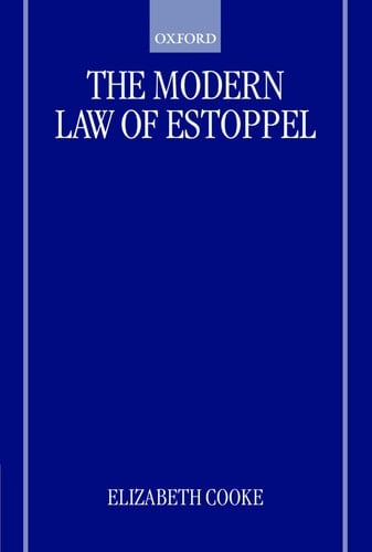 The Modern Law of Estoppel