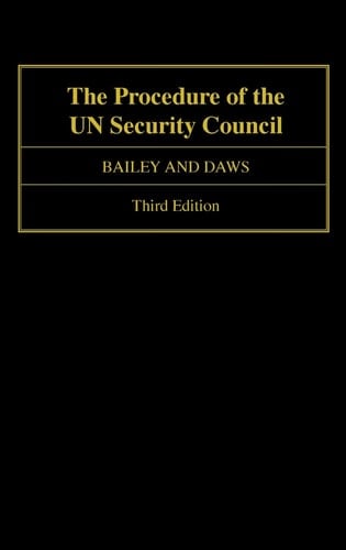 The Procedure of the UN Security Council