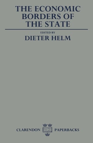 The Economic Borders of the State (Clarendon Paperbacks)