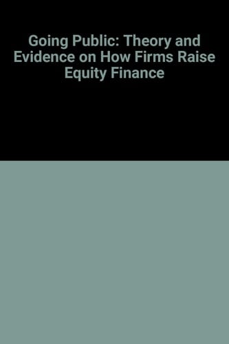 Going Public: The Theory and Evidence on How Firms Raise Equity Finance