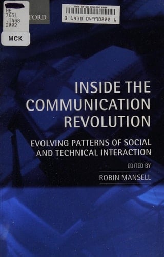 Inside the Communication Revolution: Evolving Patterns of Social and Technical Interaction