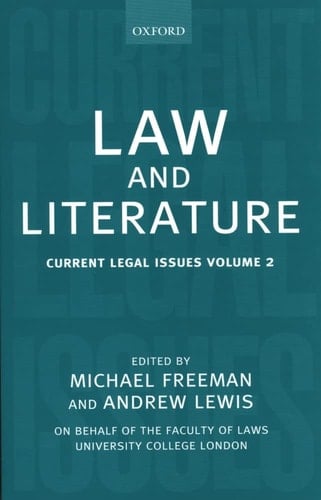 Law and Literature: Current Legal Issues Volume 2 (Current Legal Issues)