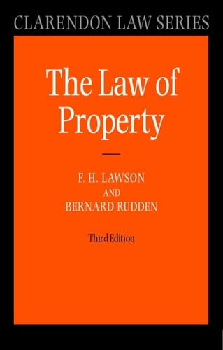 Law of Property (Clarendon Law Series)