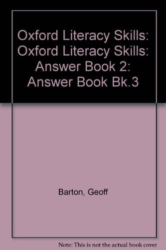 Oxford Literacy Skills: Oxford Literacy Skills: Answer Book 2: Answer Book Bk.3