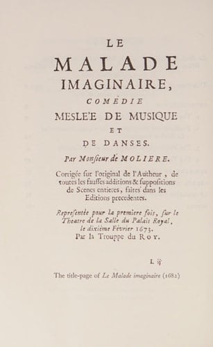 Malade Imaginaire (Clarendon French S.)