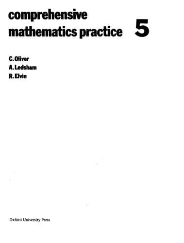 Comprehensive Maths Practice: Book 5