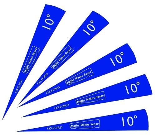 Maths Makes Sense: Pupil Top-up 15x 10-degree Angle Template Sets