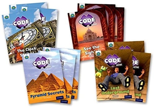 Project X CODE Extra: Purple Book Band, Oxford Level 8: Wonders of the World and Pyramid Peril, Class pack of 12 (Project X CODE Extra)