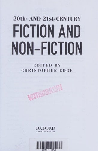 20th and 21th Century Fiction and Non Fiction