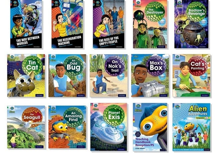 Project X Alien Adventures: Lilac-Dark Red + Book Bands, Oxford Levels 1-20 Singles Pack
