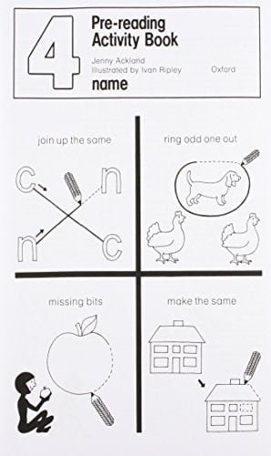 Pre-Reading Activity Books: Book 4 (Pre-Reading Activity Books)